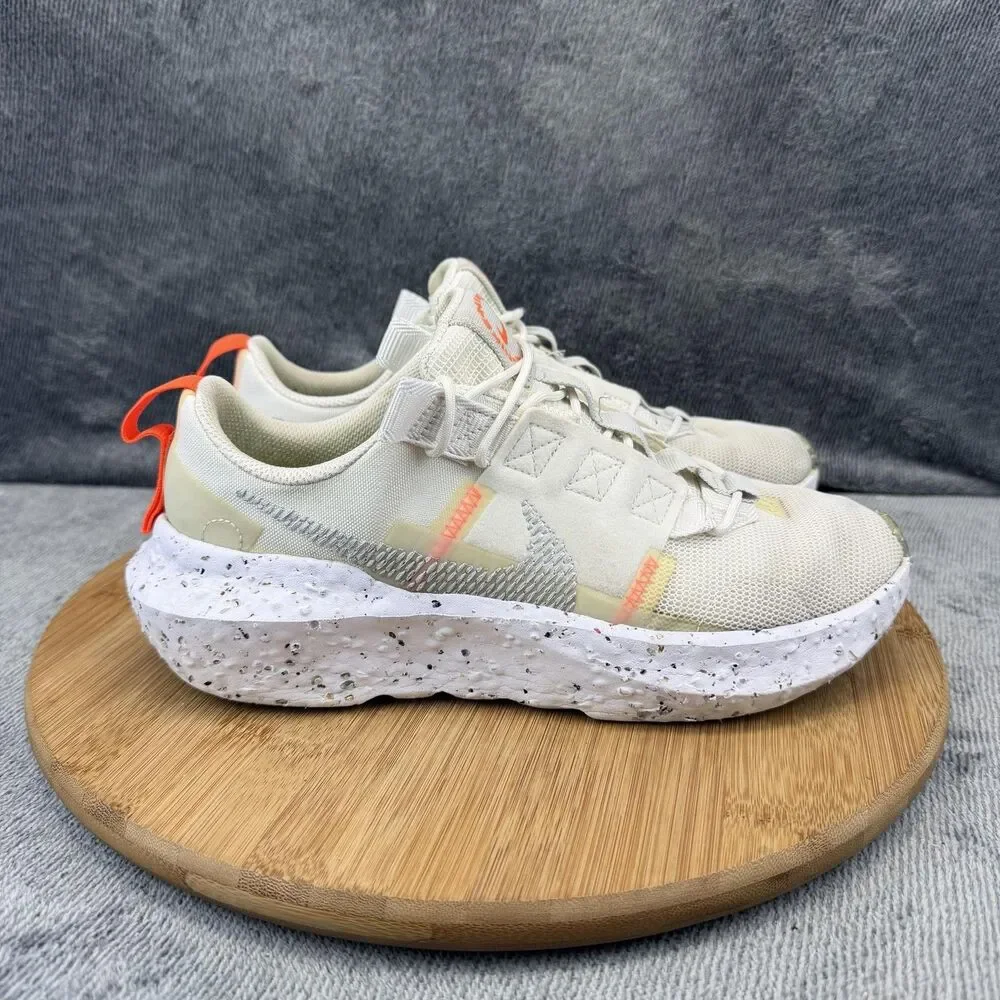 Nike Crater Impact Shoes Womens Size 8.5 White Mesh Running Sneakers CW2386-100